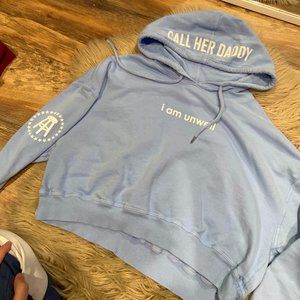 CHD i am unwell cropped hoodie